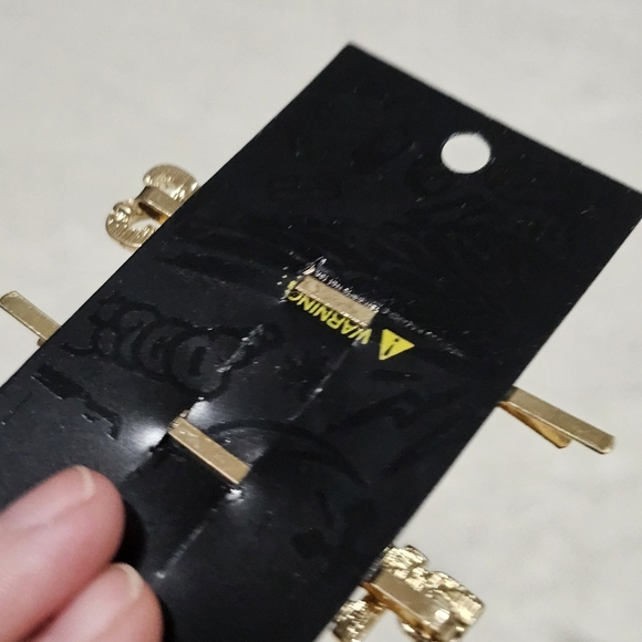 Cielo Pisces Hair Pins | Rare NWT Zodiac Rhinestone Silver Set of 2 - Picture 7 of 7